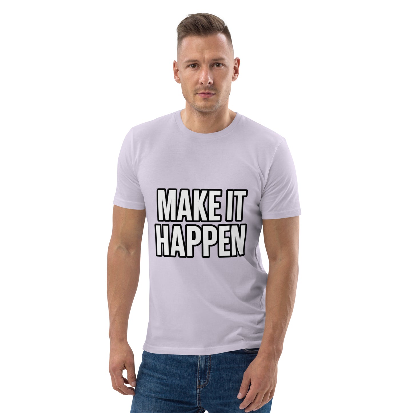 T-shirt Unissexo “MAKE IT HAPPEN” – Inspiração com Estilo